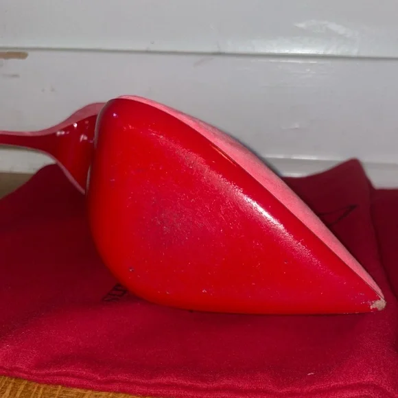 Christian Louboutin Pink Suede So Kate Heels - Picture 8 of 8